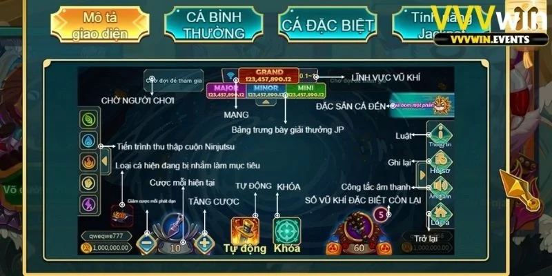 Câu cá ninja VVVwin